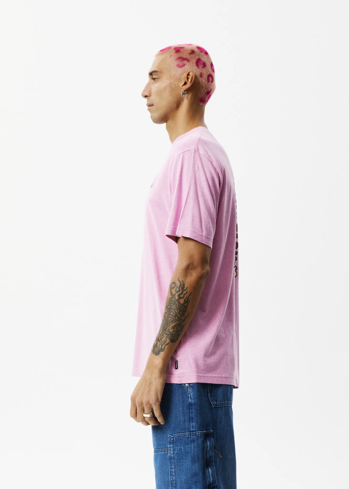 AFENDS Mens Caterpillar - Retro Graphic T-Shirt - Candy sold by Afends product image thumbnail 4