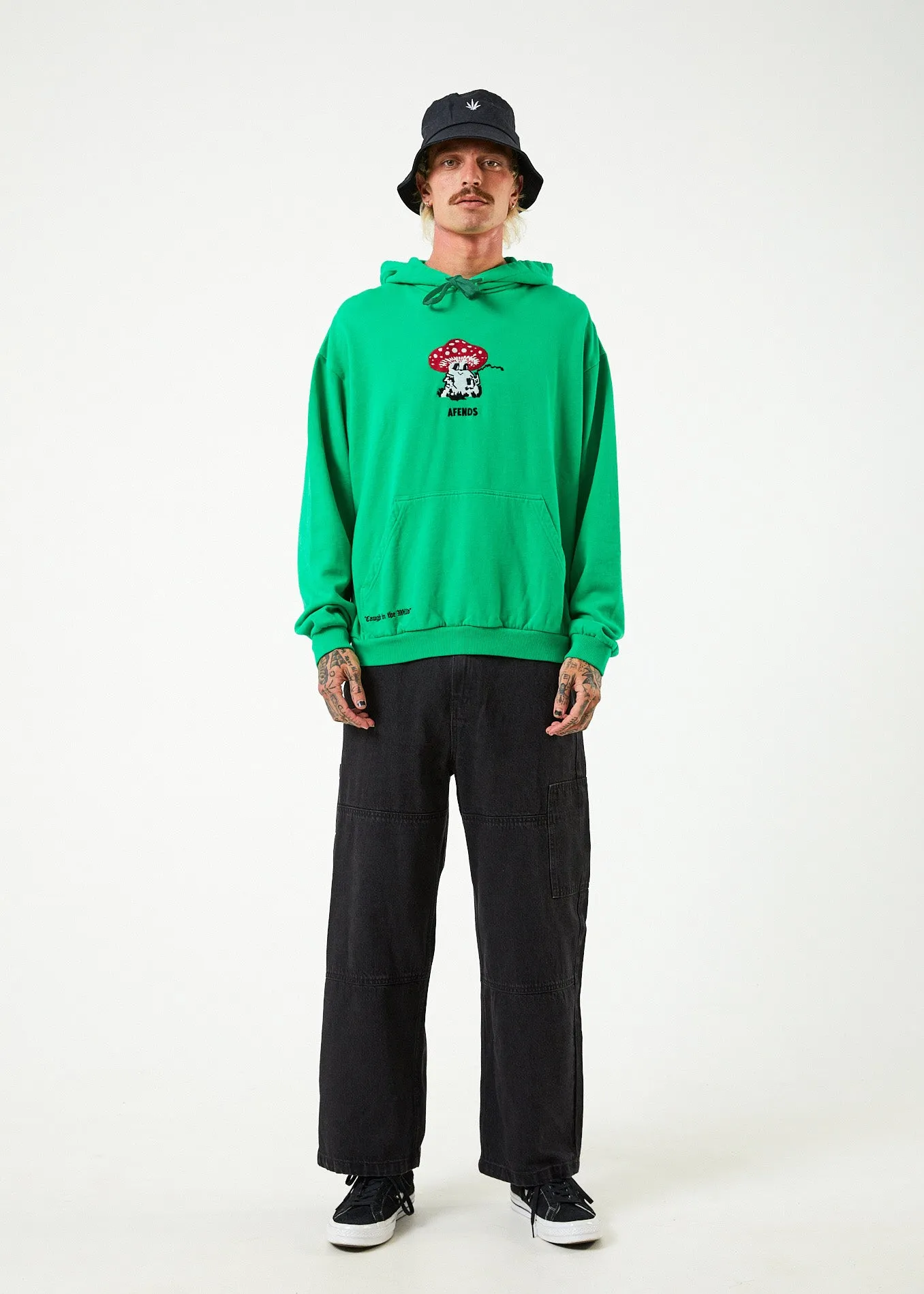 AFENDS Mens Caught In The Wild - Graphic Hoodie - Forest sold by Afends product image thumbnail 3