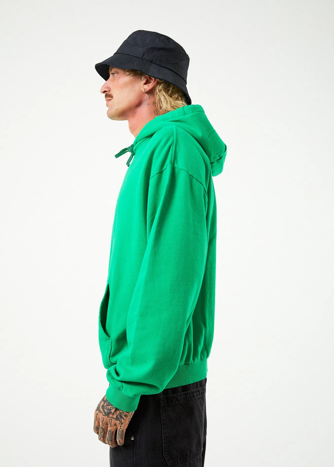 AFENDS Mens Caught In The Wild - Graphic Hoodie - Forest sold by Afends product image thumbnail 5