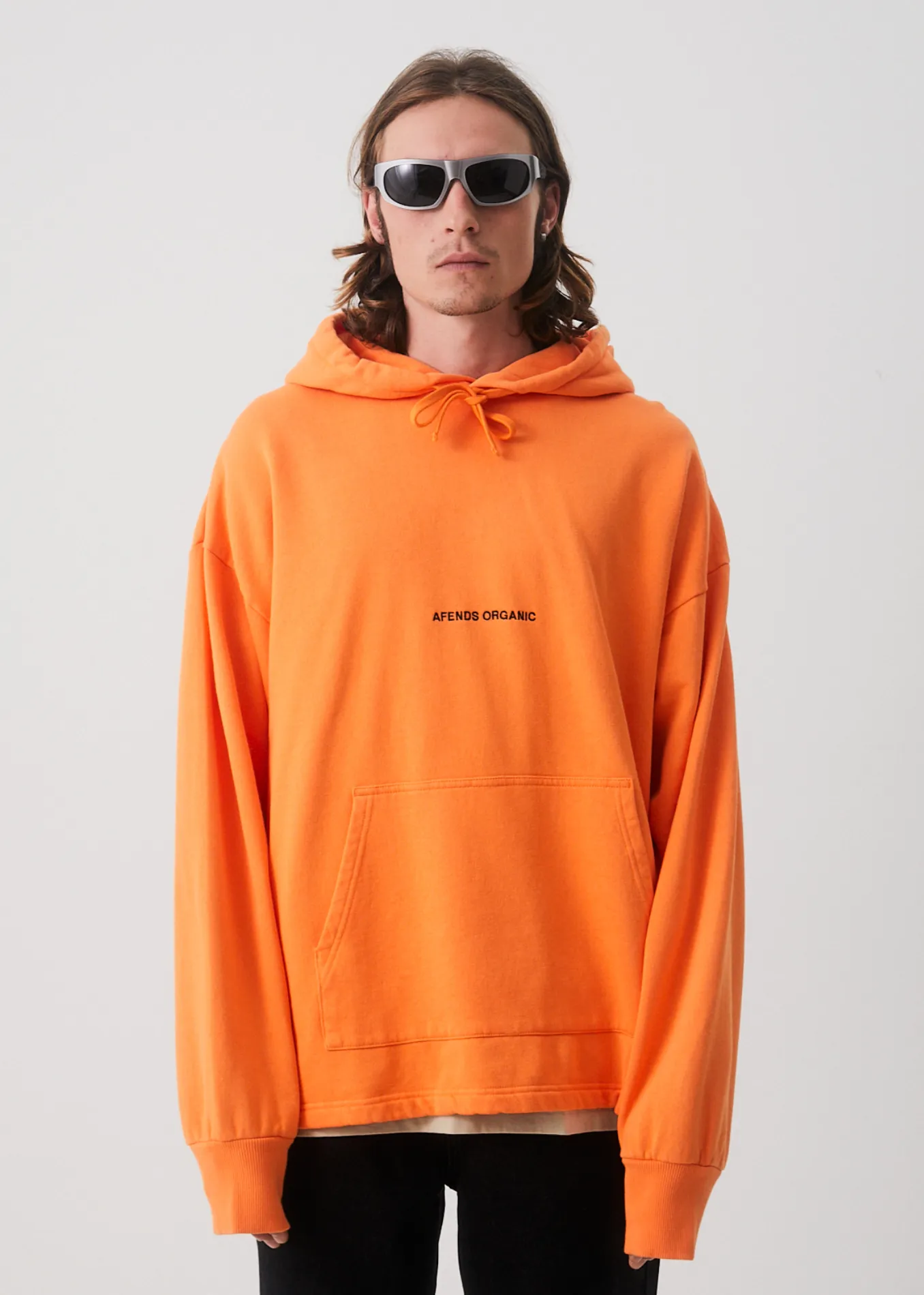 AFENDS Unisex Return - Unisex Oversized Hoodie - Papaya sold by Afends
