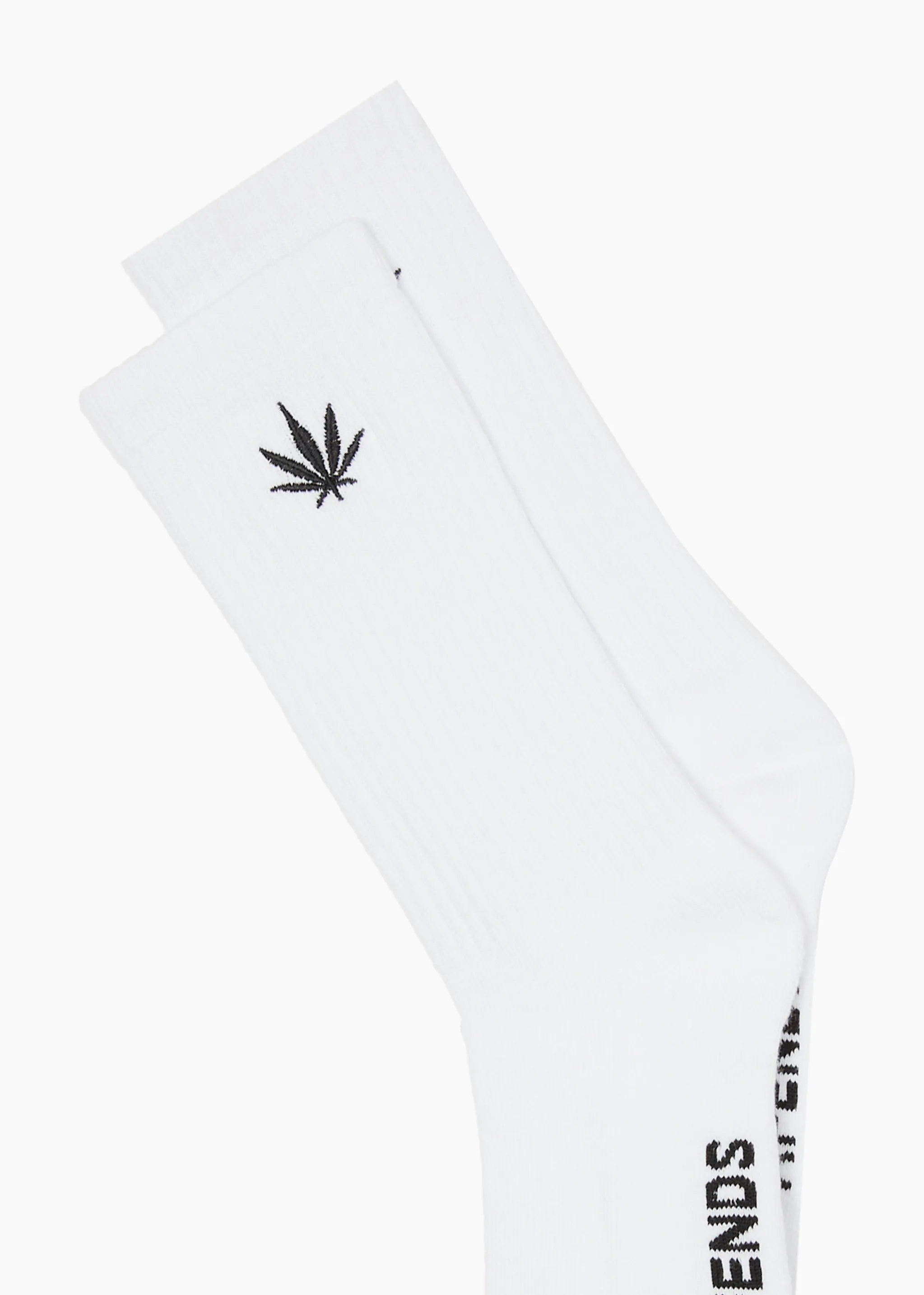 AFENDS Mens Happy - Socks One Pack - White sold by Afends product image thumbnail 2