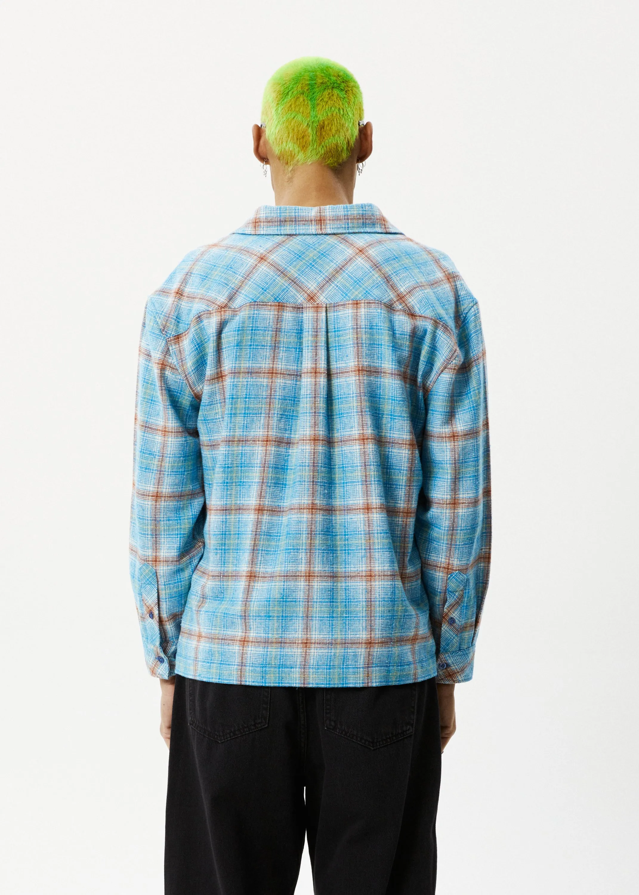 AFENDS Mens Position - Flannel Shirt - Lake Check sold by Afends product image thumbnail 5