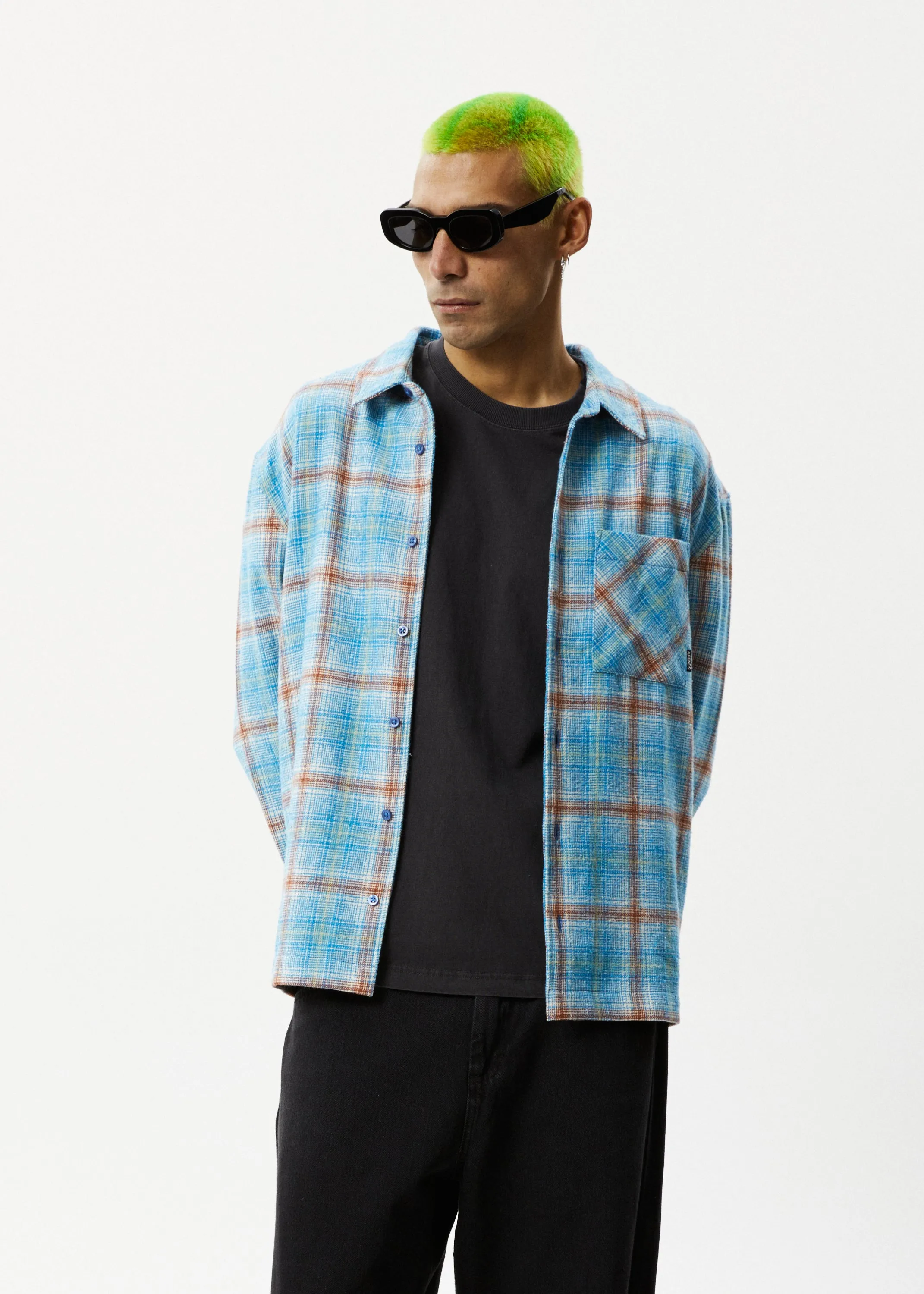 AFENDS Mens Position - Flannel Shirt - Lake Check sold by Afends product image thumbnail 2