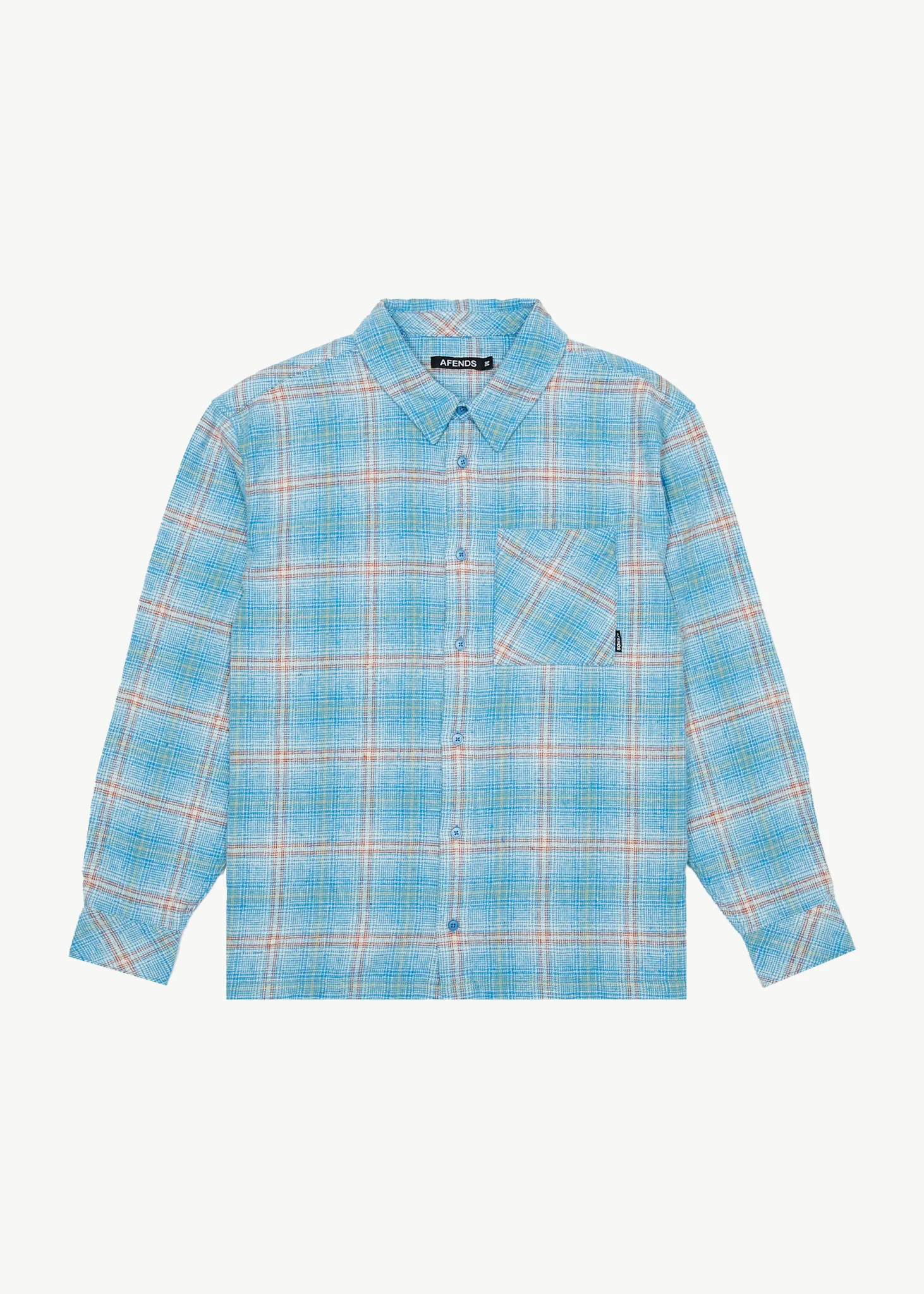 AFENDS Mens Position - Flannel Shirt - Lake Check sold by Afends