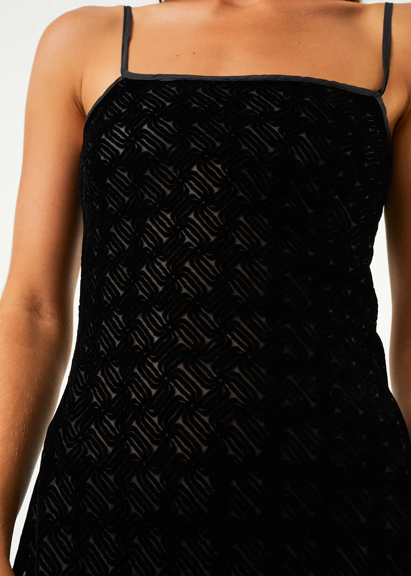 AFENDS Womens Echo - Sheer Maxi Dress - Black sold by Afends product image thumbnail 2