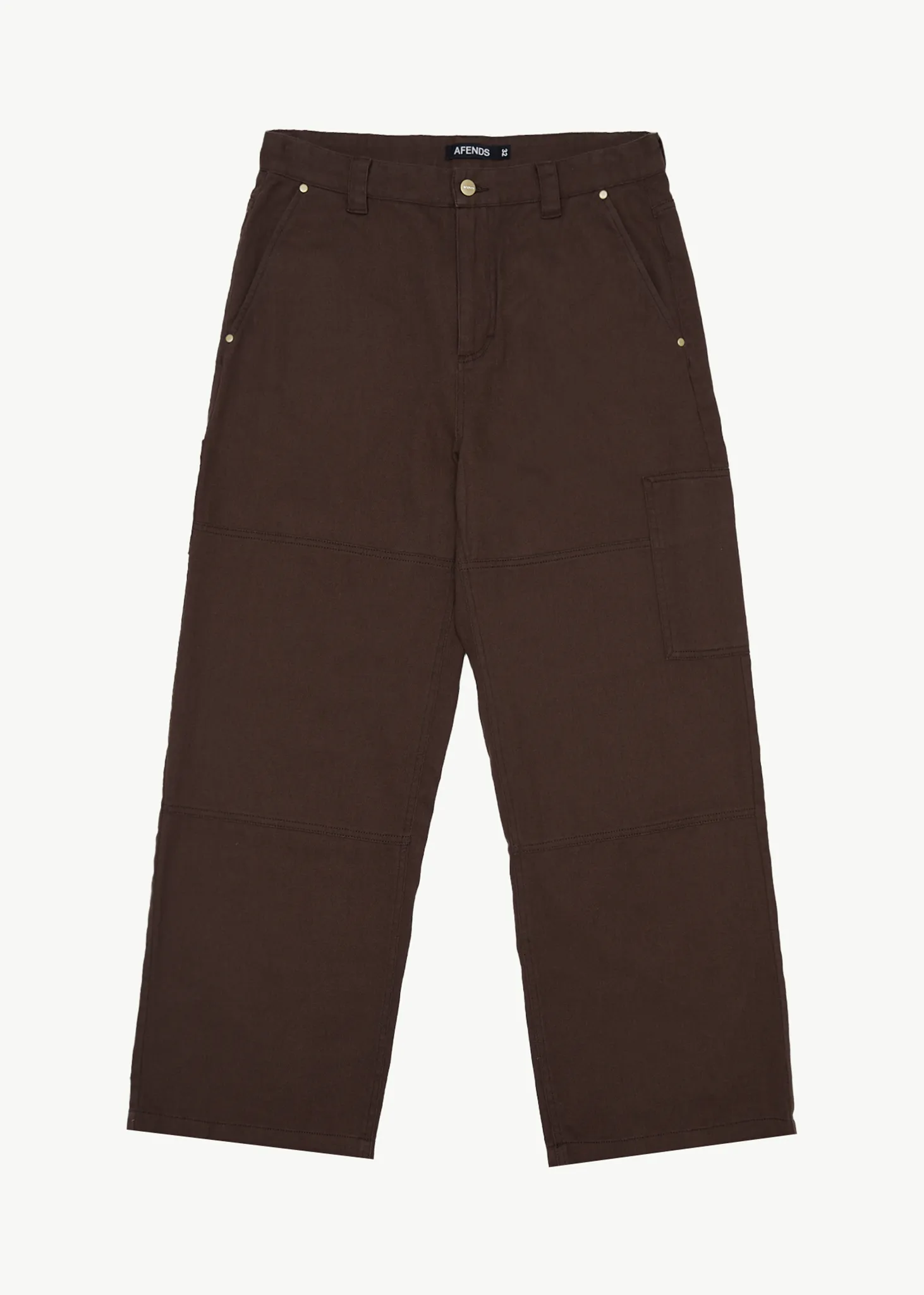 AFENDS Mens Richmond - Workwear Pant - Coffee sold by Afends