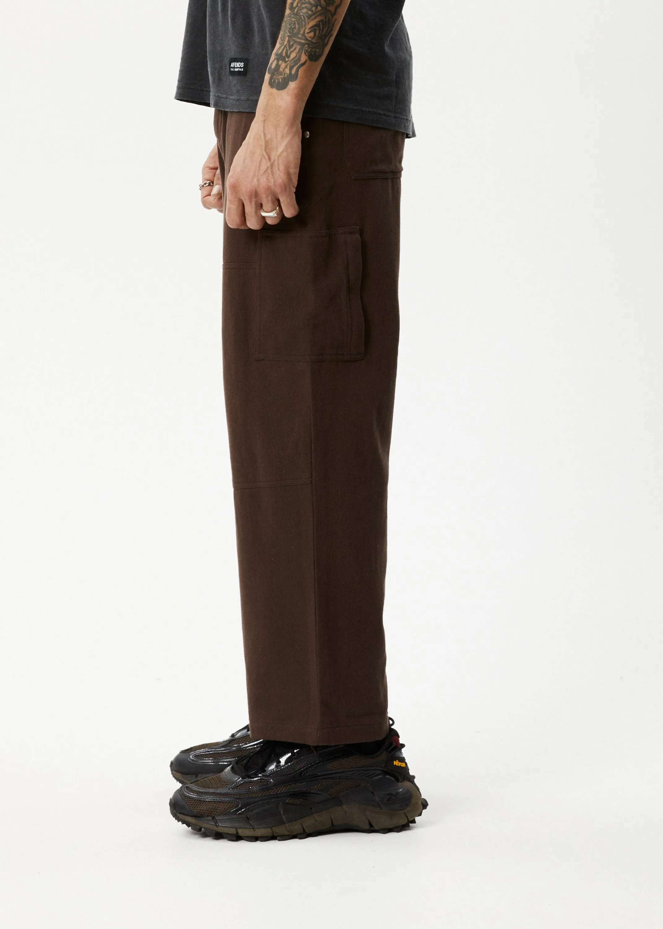AFENDS Mens Richmond - Workwear Pant - Coffee sold by Afends product image thumbnail 3