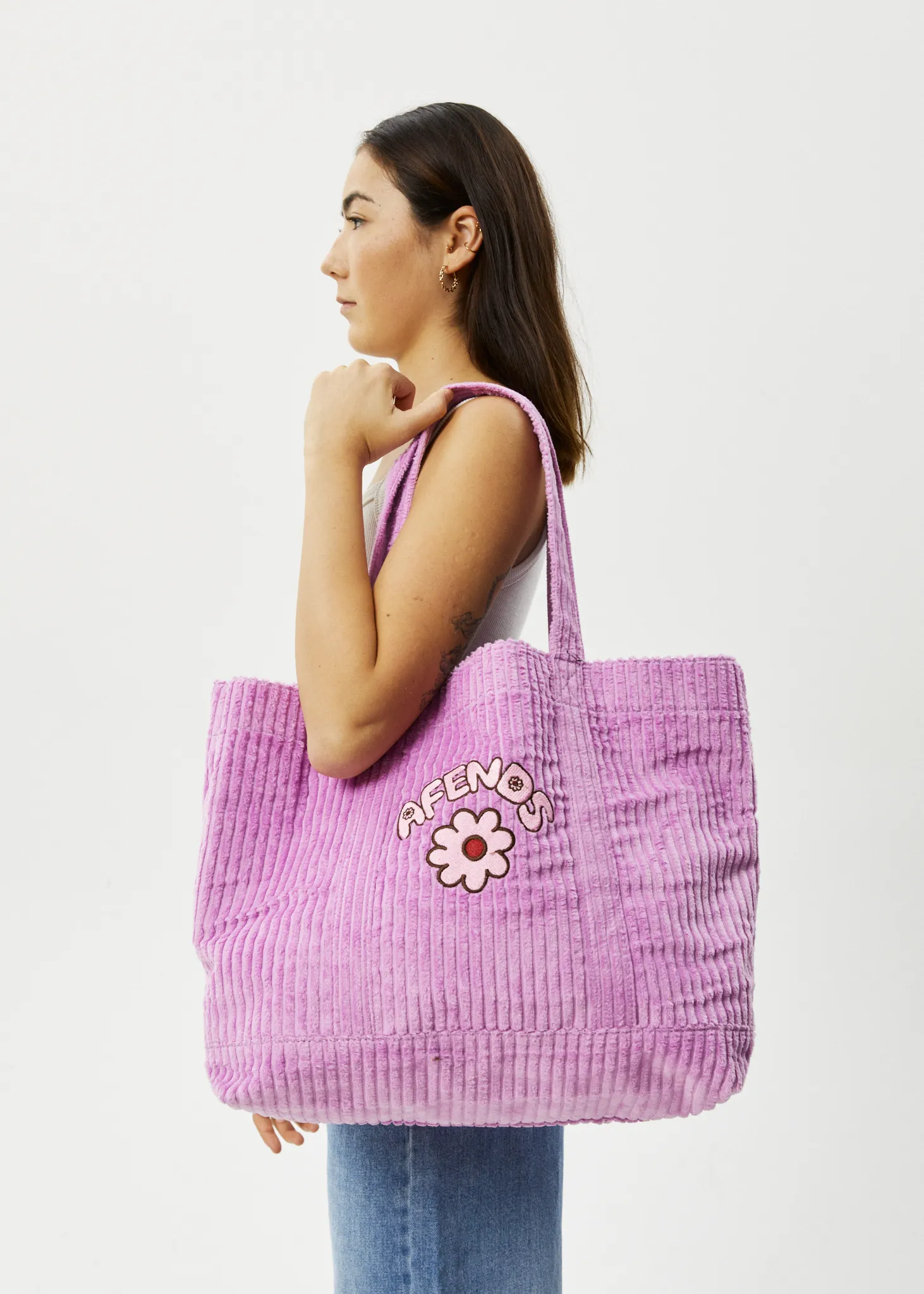 AFENDS Unisex Sun Dancer - Oversized Tote Bag - Candy sold by Afends