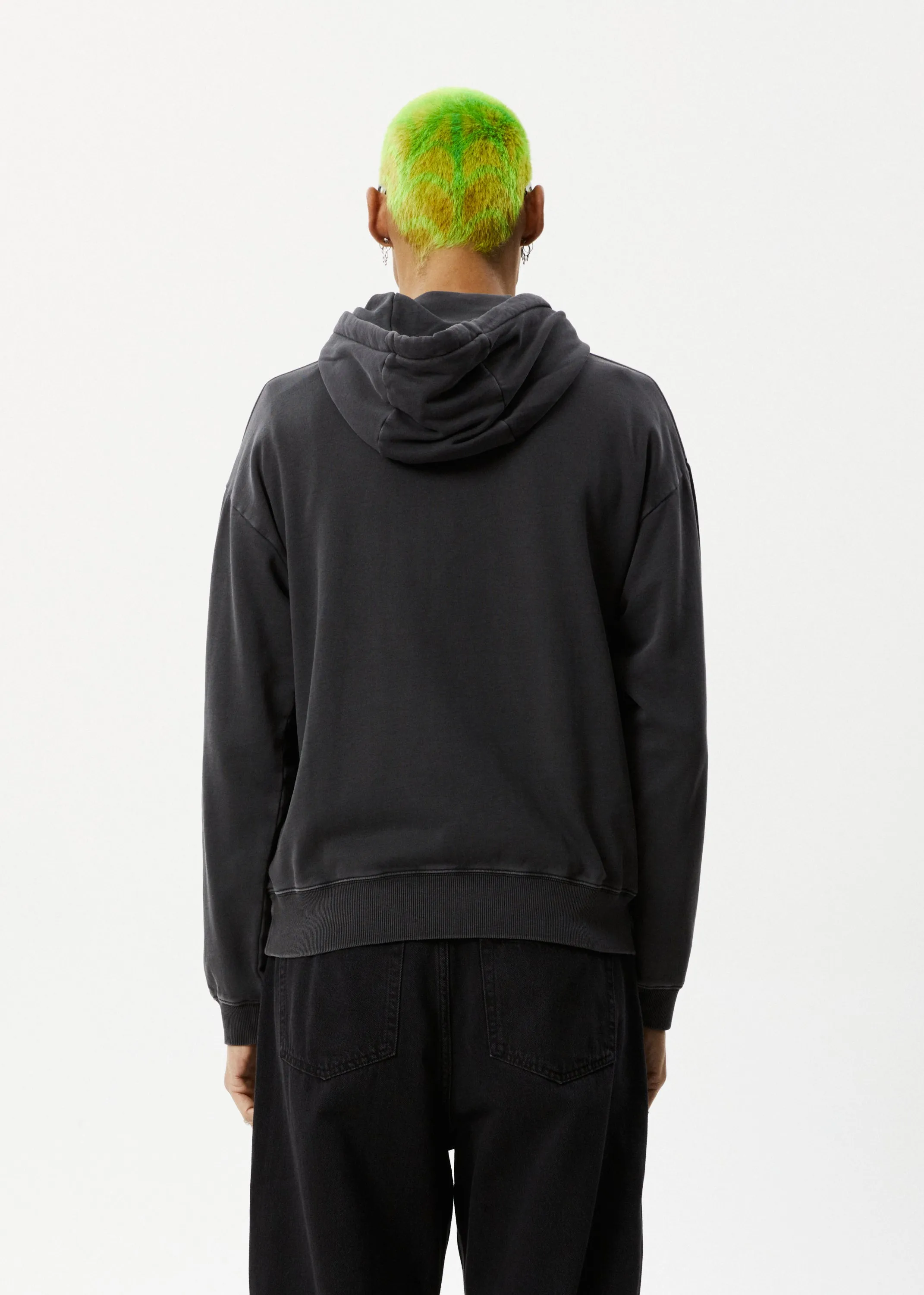 AFENDS Mens Graveyard - Pull On Hood - Charcoal sold by Afends product image thumbnail 5