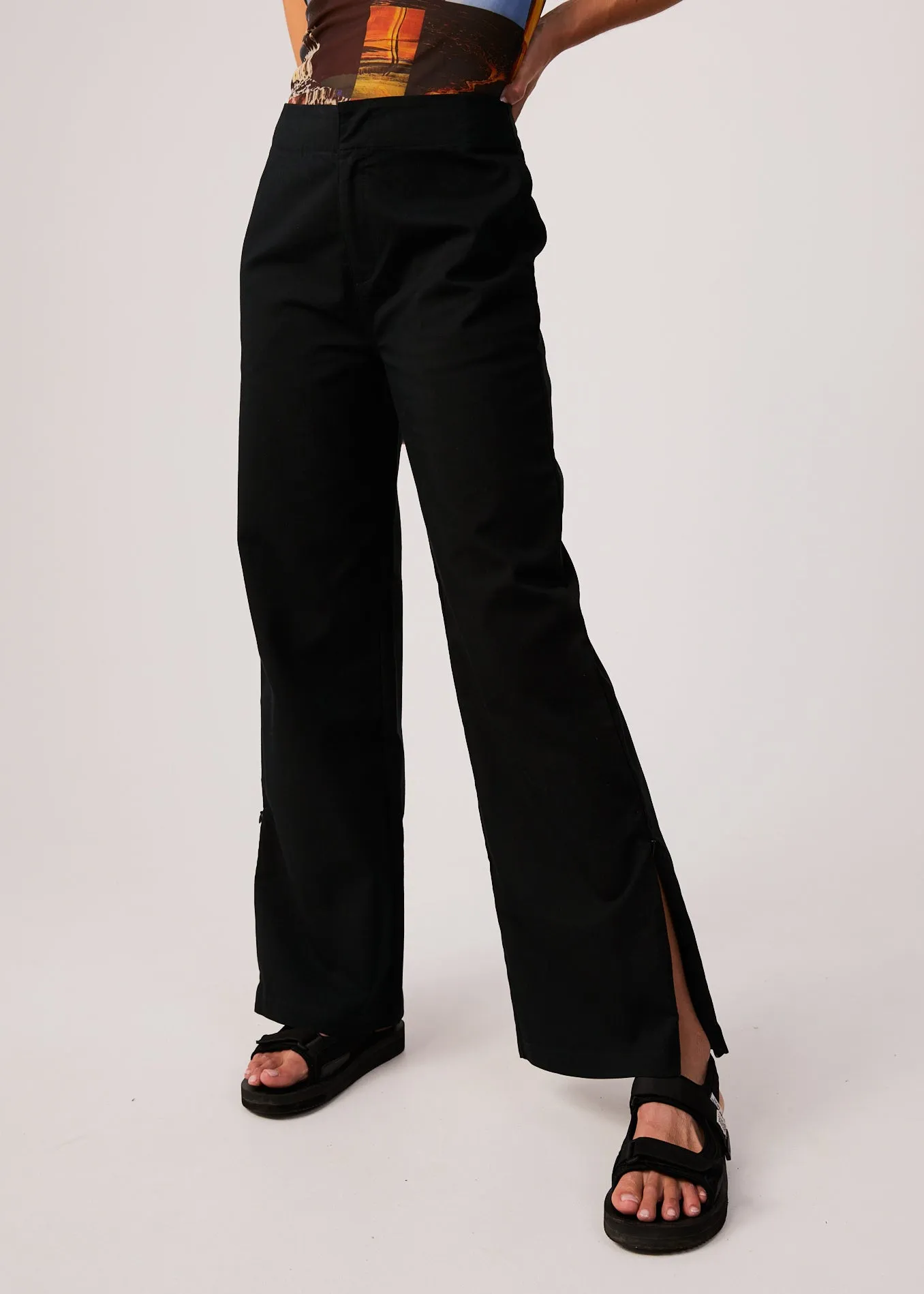 AFENDS Womens Cola - High Waisted Pants - Black sold by Afends product image thumbnail 2