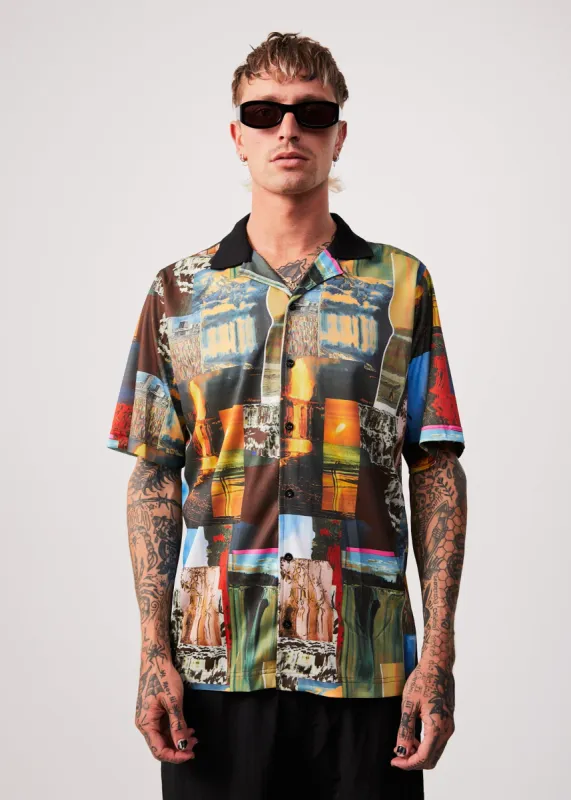 AFENDS Mens Boulevard - Short Sleeve Shirt - Multi made by Afends