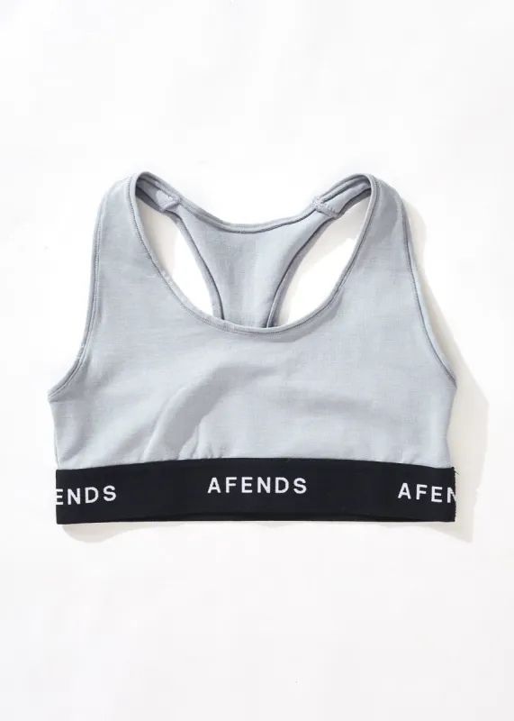 AFENDS Womens Molly - Sports Crop - Shadow sold by Afends