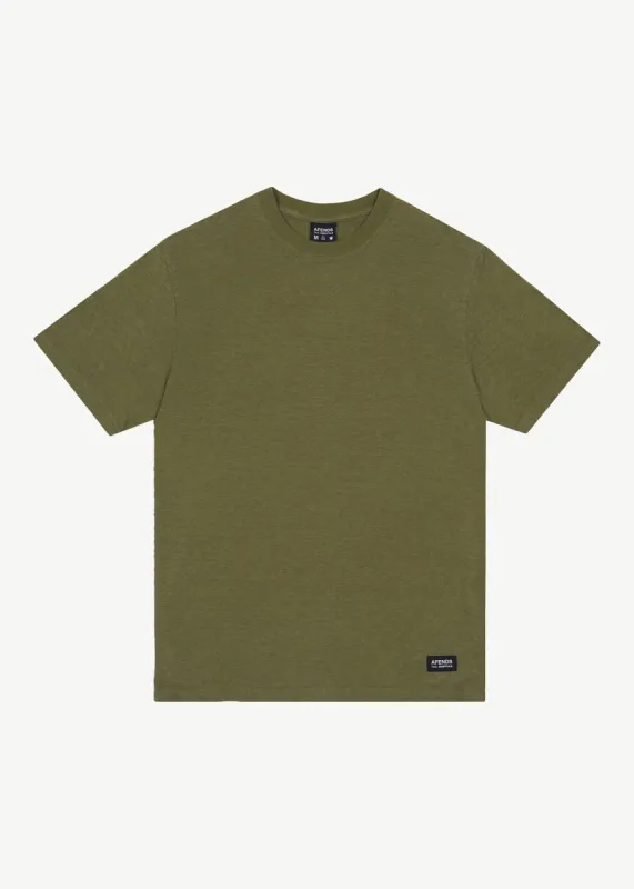 AFENDS Mens Classic - Retro T-Shirt - Military sold by Afends