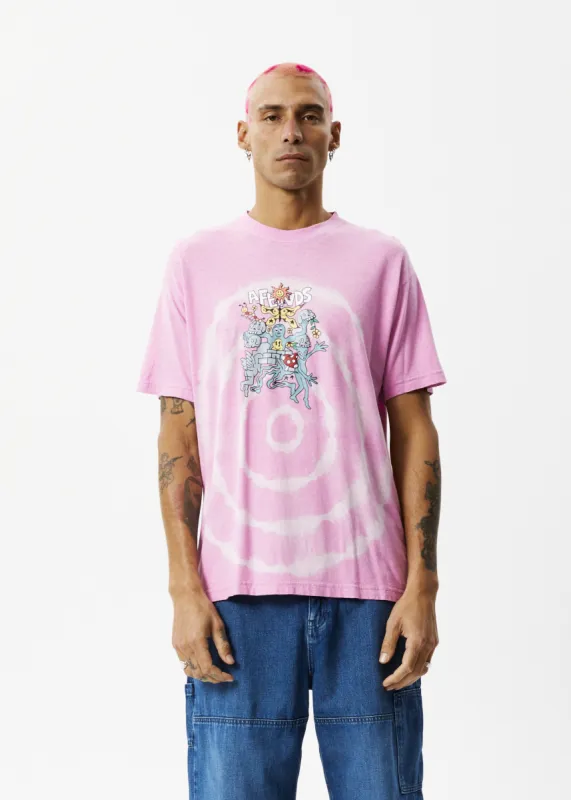 AFENDS Mens Farming - Retro Graphic T-Shirt - Candy sold by Afends