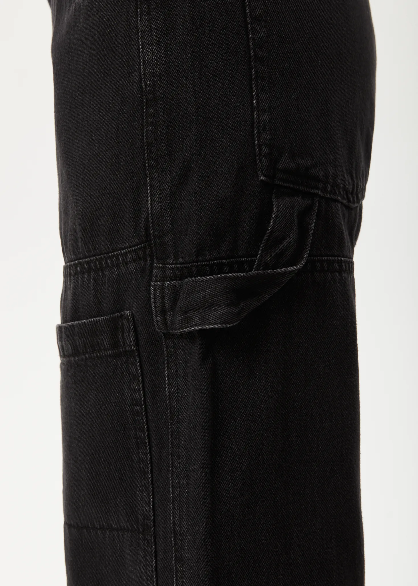AFENDS Womens Moss - Organic Denim Carpenter Jeans - Washed Black sold by Afends product image thumbnail 5