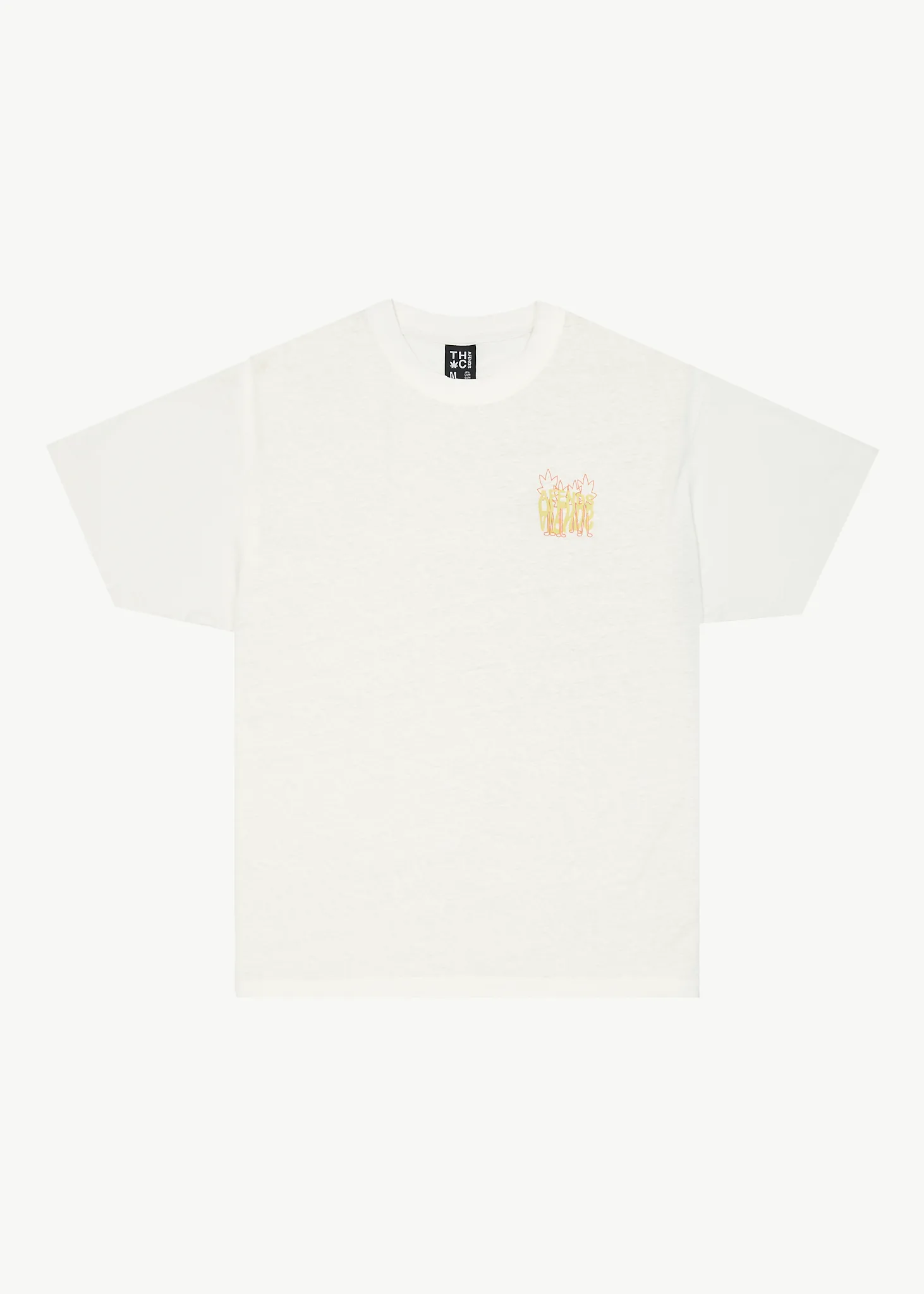 AFENDS Mens Vibrations - Boxy Graphic T-Shirt - Off White sold by Afends