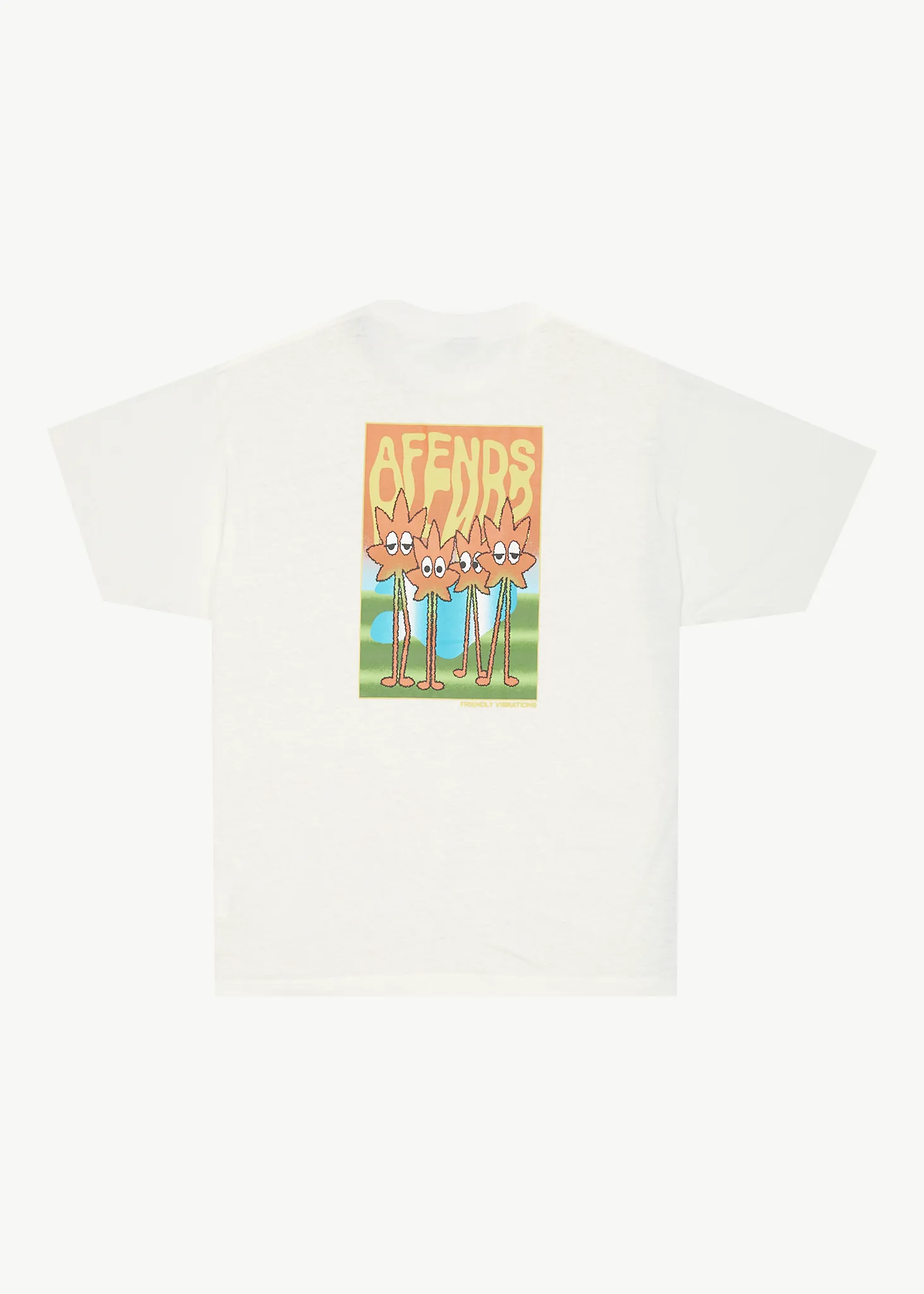 AFENDS Mens Vibrations - Boxy Graphic T-Shirt - Off White sold by Afends product image thumbnail 3