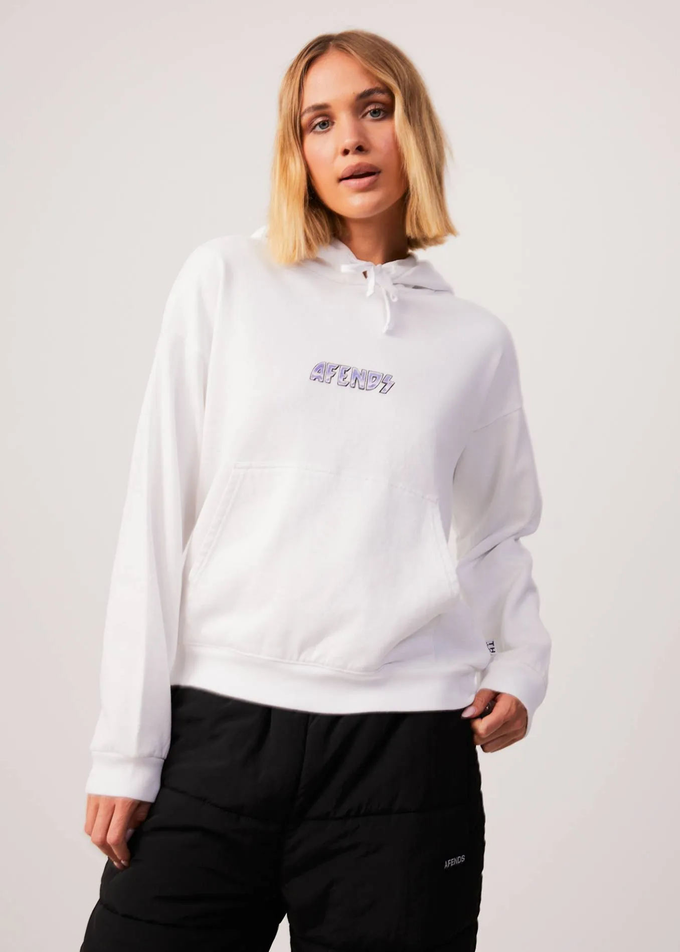 AFENDS Womens Pearly - Hoodie - White sold by Afends