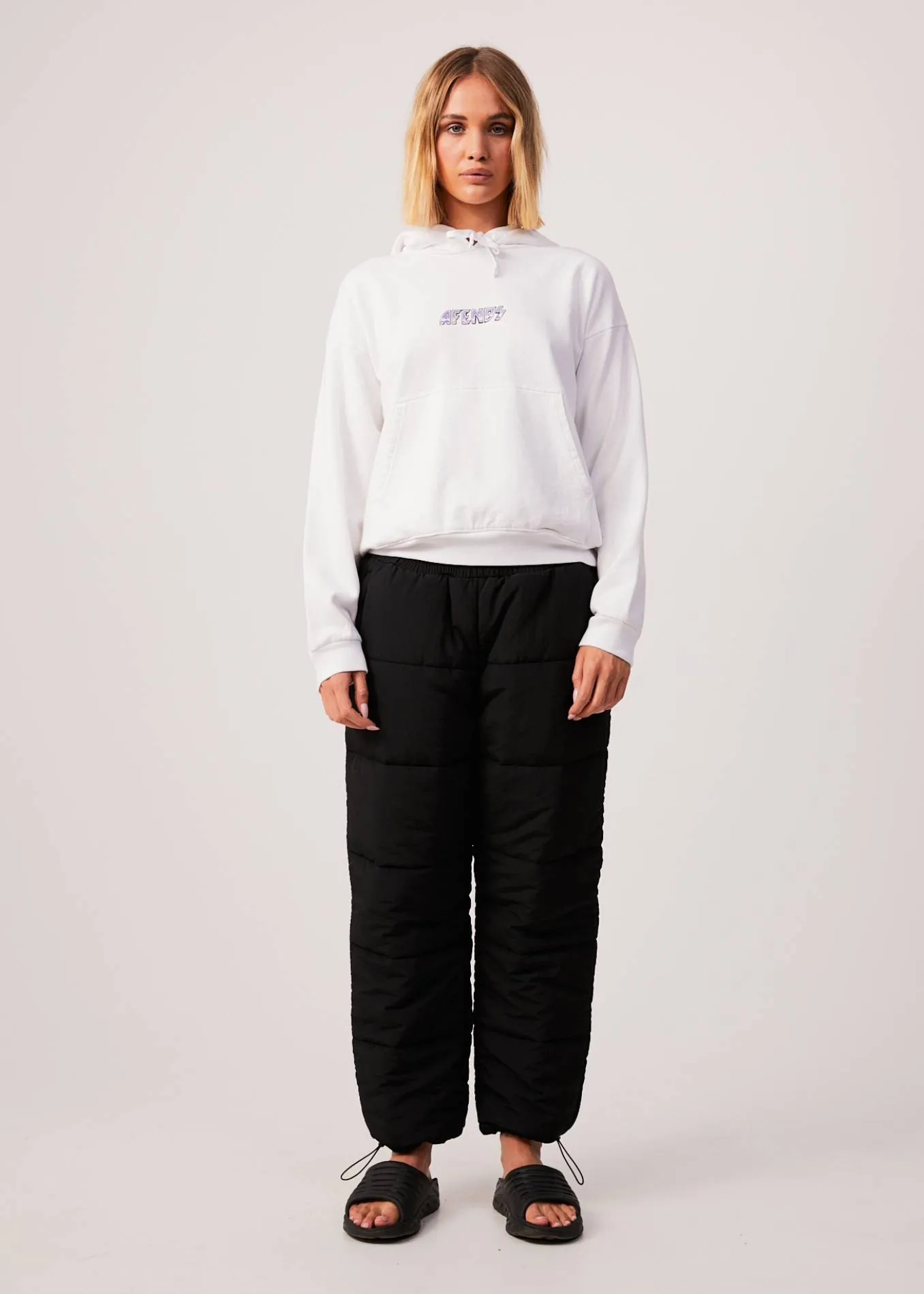 AFENDS Womens Pearly - Hoodie - White sold by Afends product image thumbnail 3