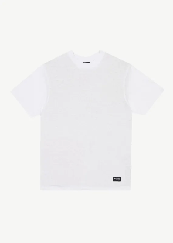 AFENDS Mens Classic - Retro Fit Tee - White sold by Afends