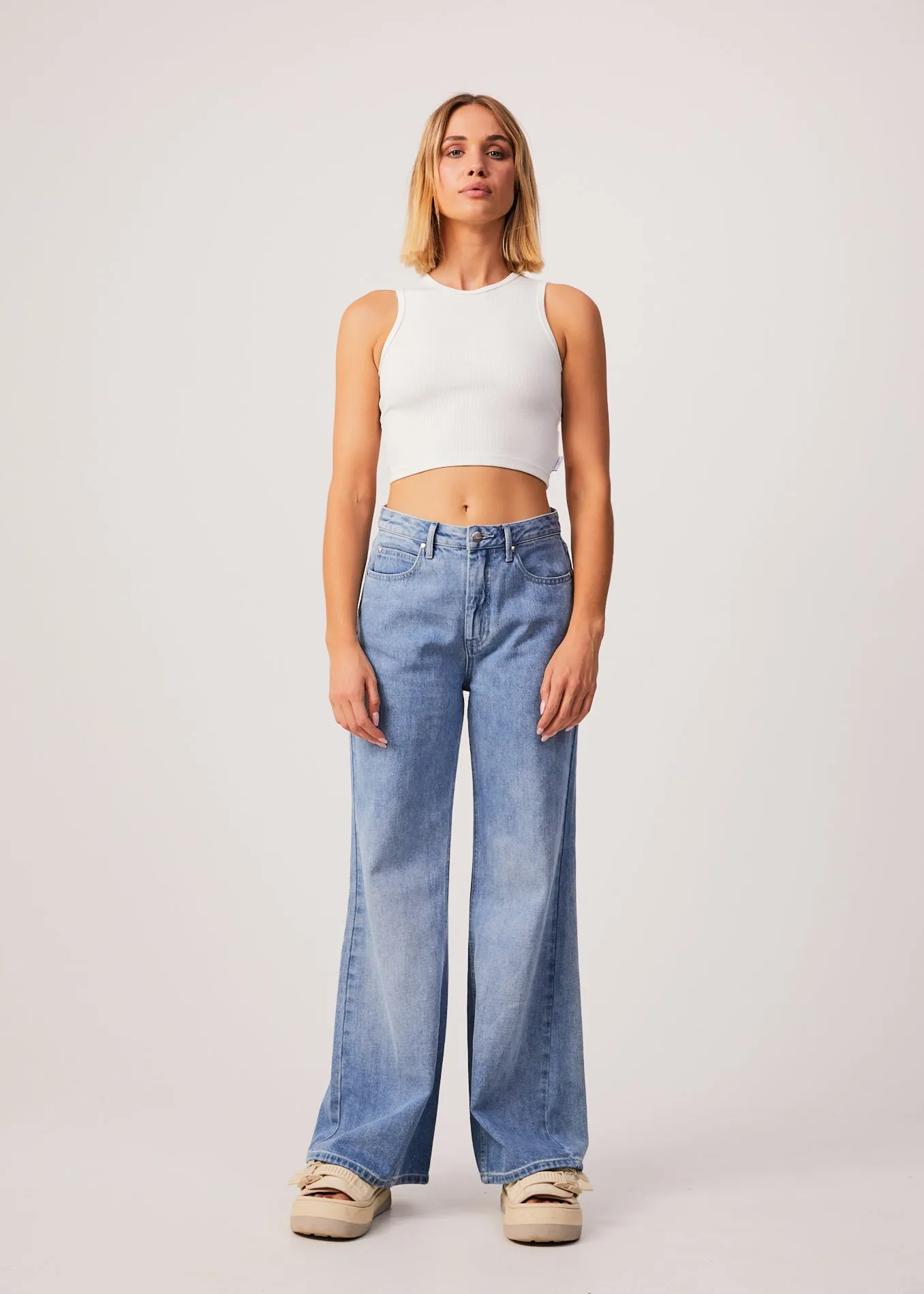 AFENDS Womens Dalston - Ribbed Tank - Off White sold by Afends product image thumbnail 3