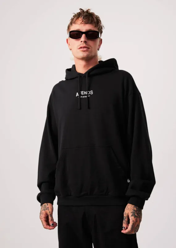 AFENDS Mens Spaced - Hoodie - Black sold by Afends