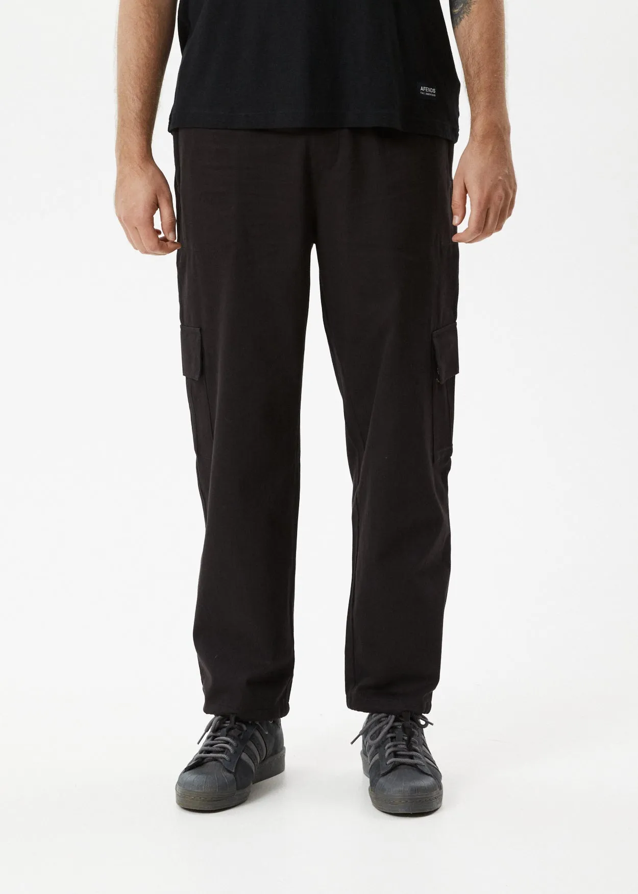AFENDS Mens Atlas - Cargo Pant - Black sold by Afends product image thumbnail 3