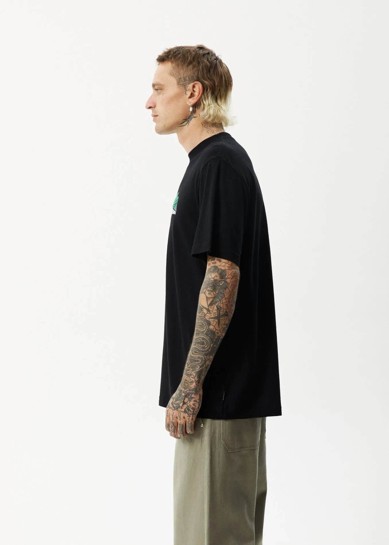 AFENDS Mens Crops - Retro Logo T-Shirt - Black sold by Afends product image thumbnail 5