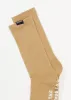 AFENDS Unisex Everyday - Ribbed Crew Socks - Tan sold by Afends