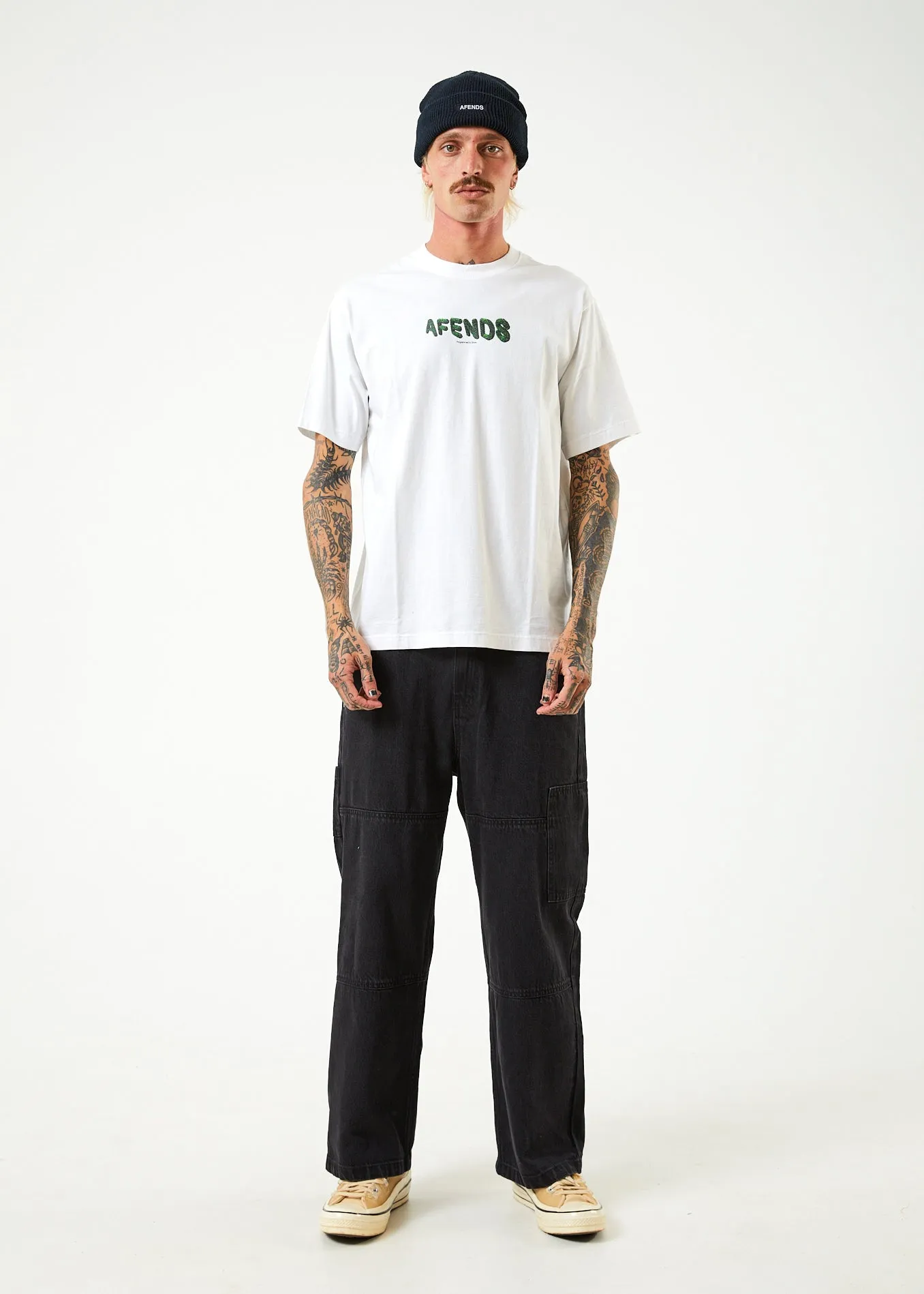 AFENDS Mens Programmed - Retro T-Shirt - White sold by Afends product image thumbnail 3