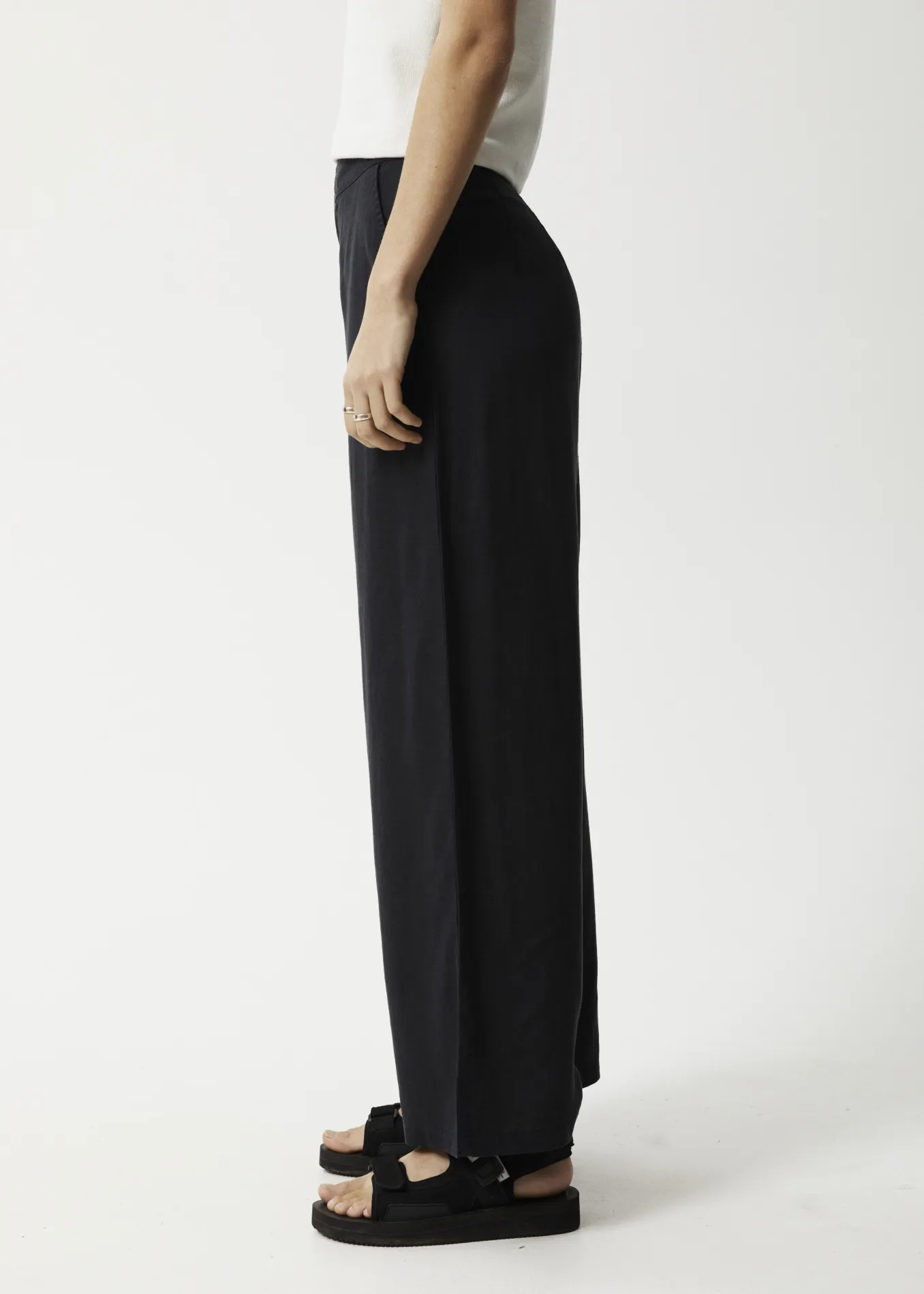 AFENDS Womens Sienna - Wide Leg Pants - Black sold by Afends product image thumbnail 3