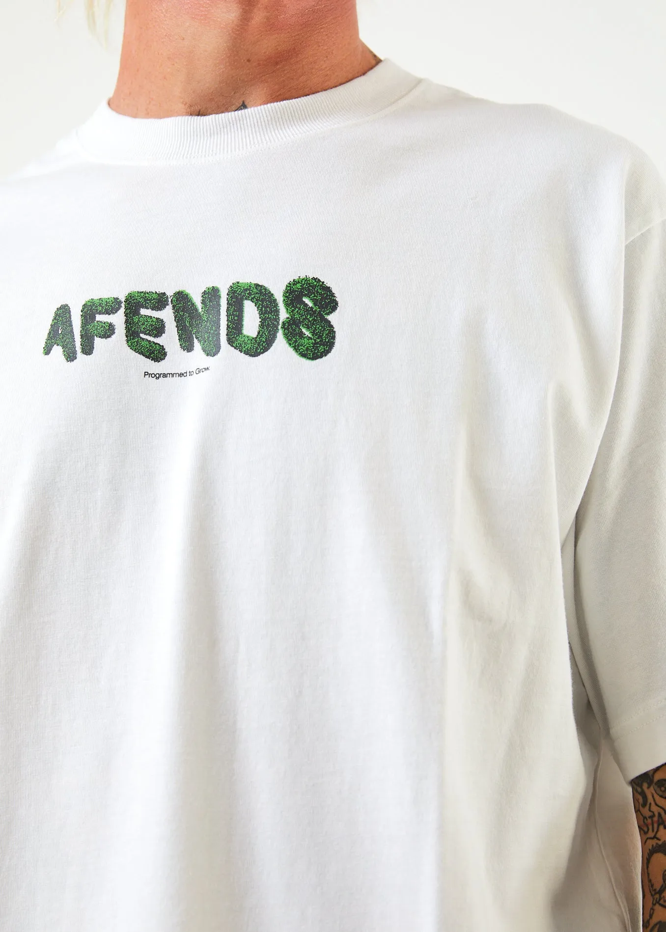 AFENDS Mens Programmed - Retro T-Shirt - White sold by Afends product image thumbnail 2