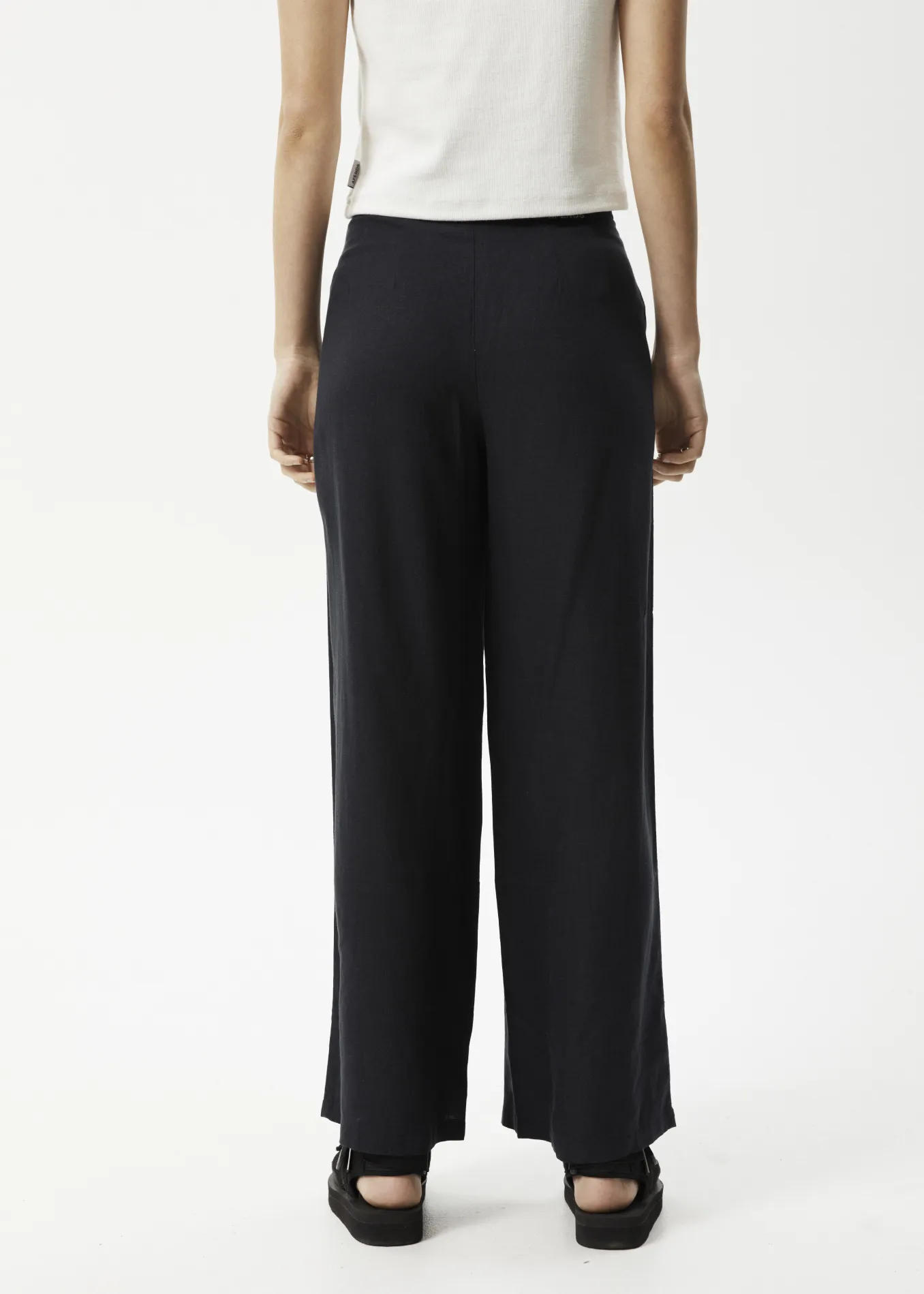 AFENDS Womens Sienna - Wide Leg Pants - Black sold by Afends product image thumbnail 4