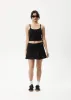 AFENDS Womens Carly - Pleat Mini Skirt - Black sold by Afends