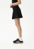 AFENDS Womens Carly - Pleat Mini Skirt - Black sold by Afends