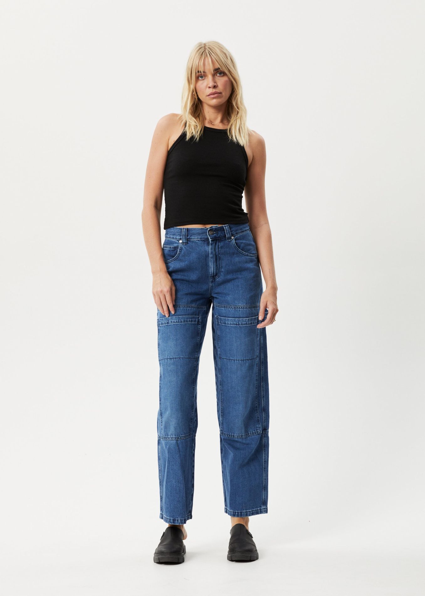 AFENDS Womens Lydia - Ribbed Singlet - Black sold by Afends product image thumbnail 3