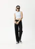 AFENDS Womens Jeet Dalston - Rib Singlet - White sold by Afends