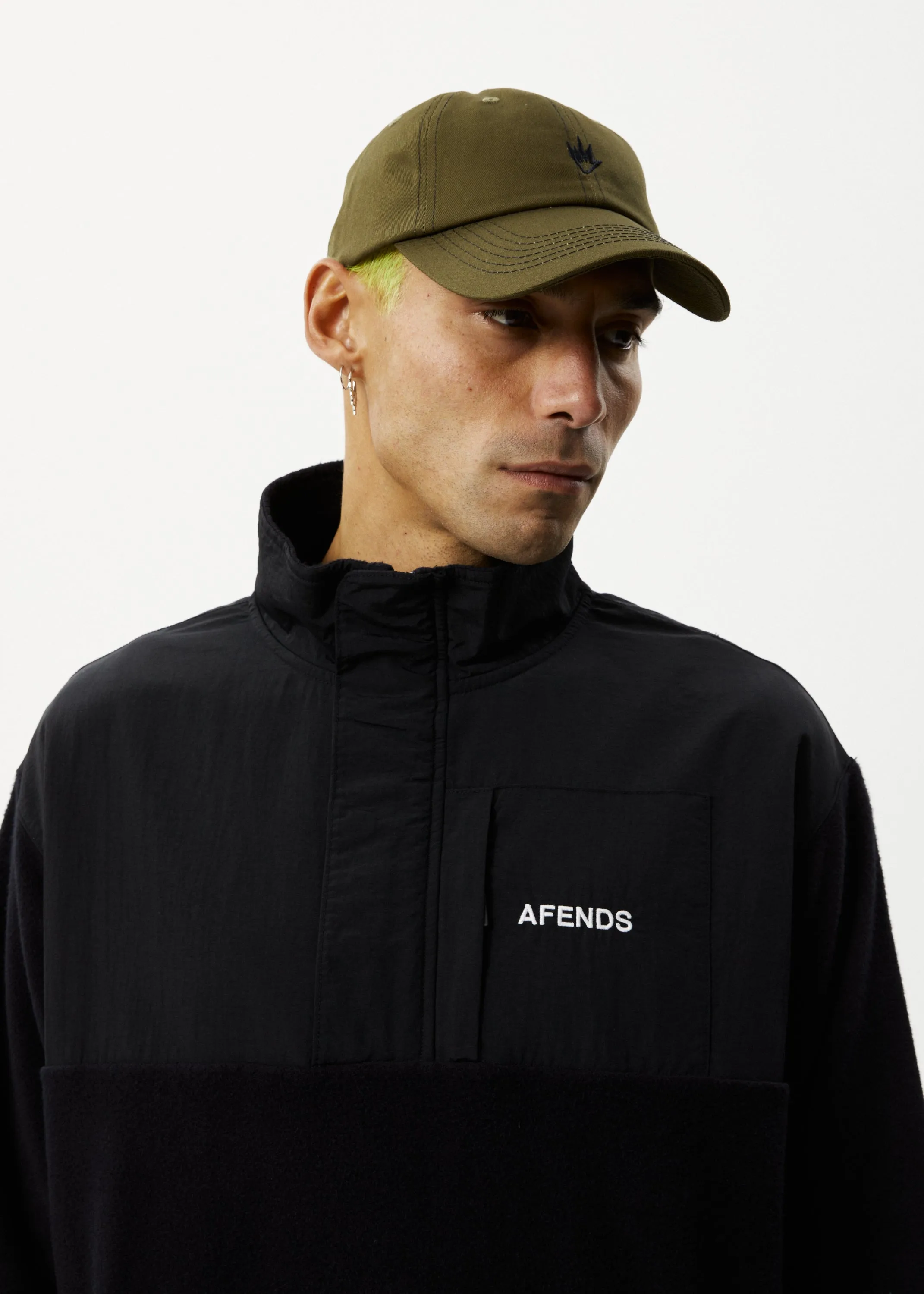 AFENDS Mens Message - Fleece Pullover - Black sold by Afends product image thumbnail 2
