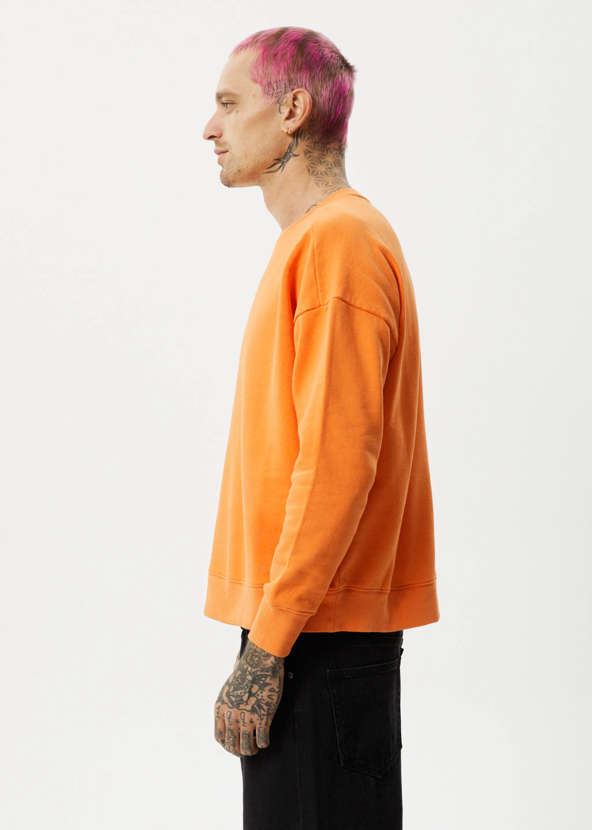 AFENDS Mens Minimum - Crew Neck Jumper - Sunset sold by Afends product image thumbnail 3