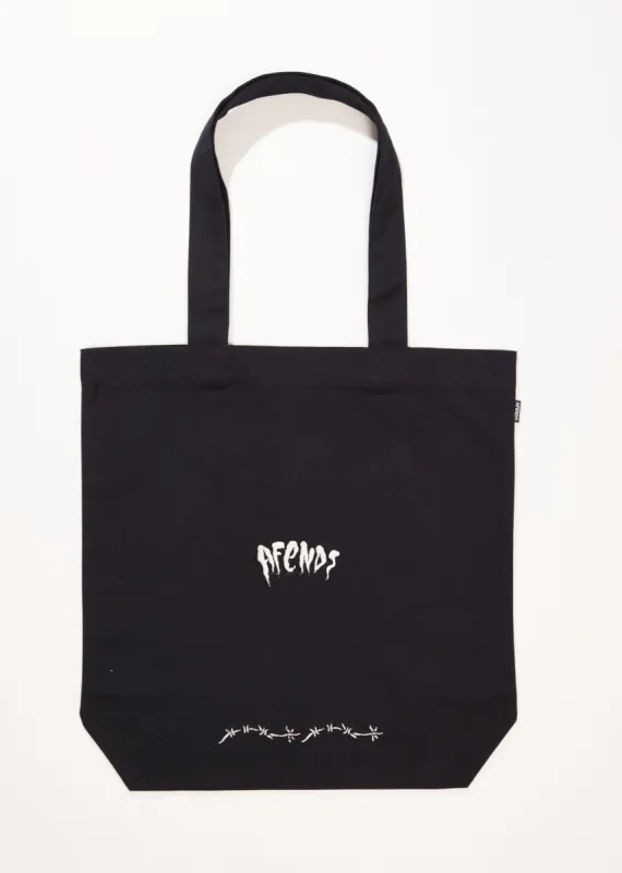 AFENDS Mens Barbwire - Tote Bag - Black sold by Afends