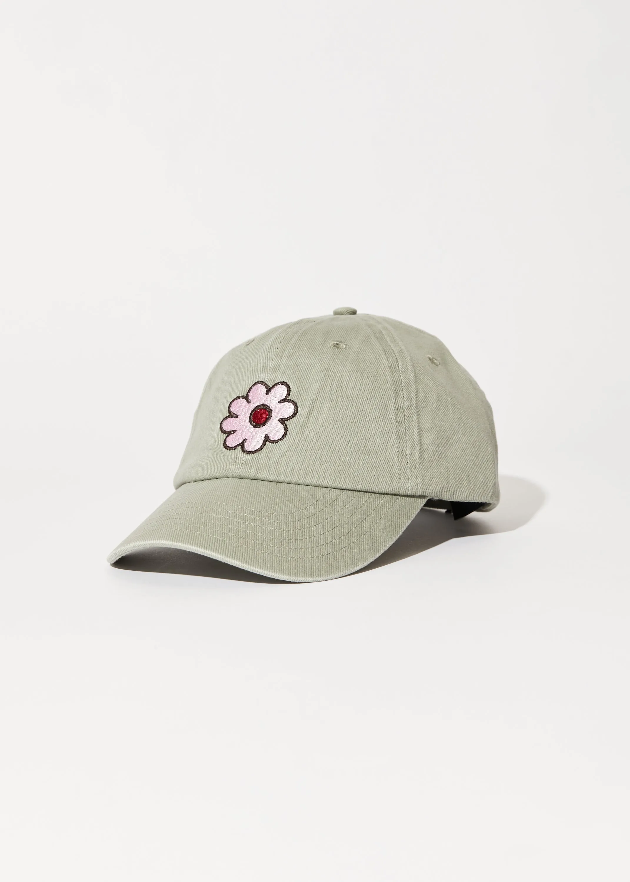 AFENDS Unisex Flower - 6 Panel Cap - Olive sold by Afends