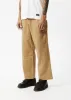 AFENDS Mens Sleepy Hollow Richmond - Twill Baggy Workwear Pant - Tan sold by Afends