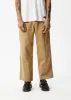 AFENDS Mens Sleepy Hollow Richmond - Twill Baggy Workwear Pant - Tan sold by Afends