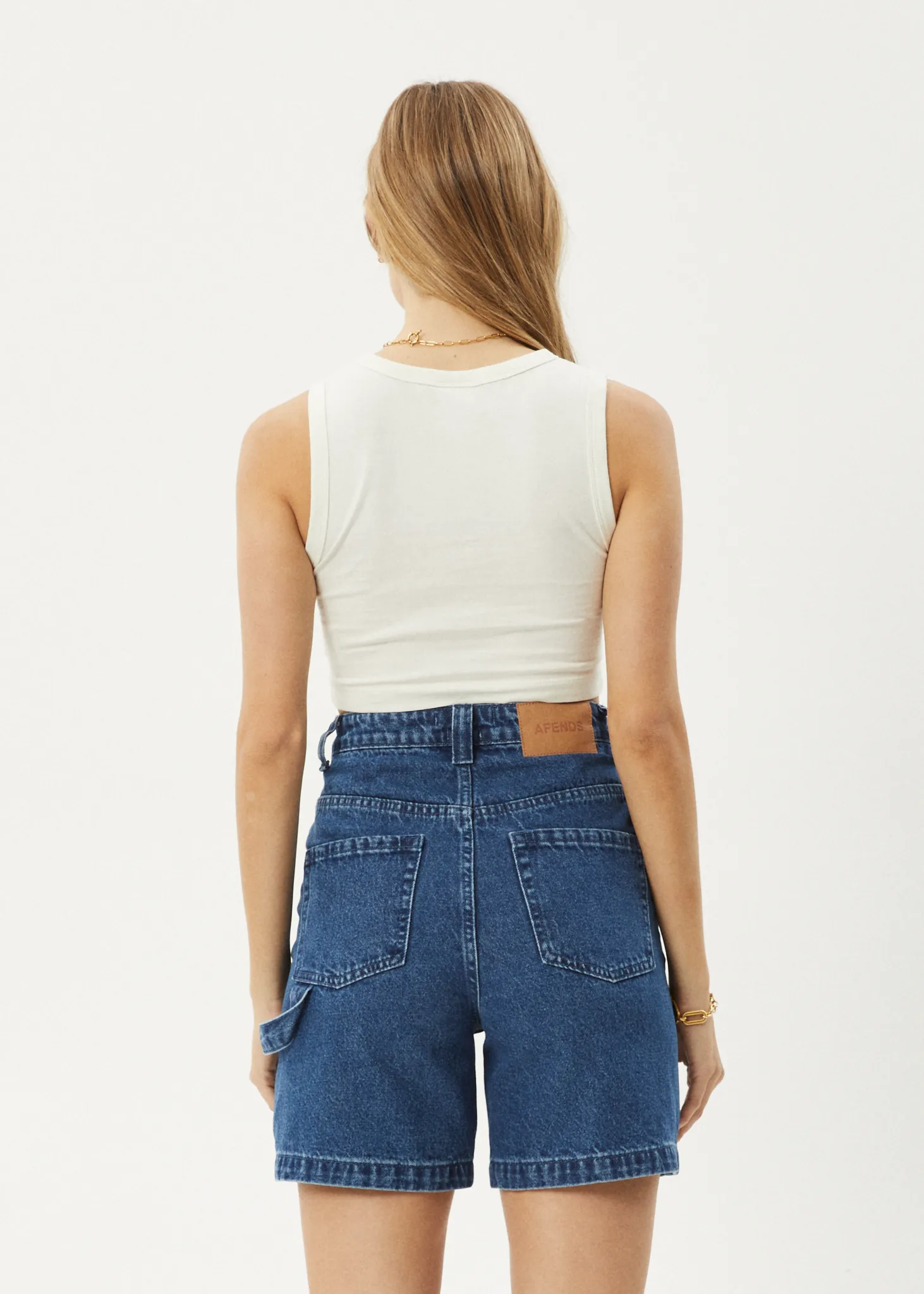 AFENDS Womens Orchid - Cropped Singlet - Off White sold by Afends product image thumbnail 5