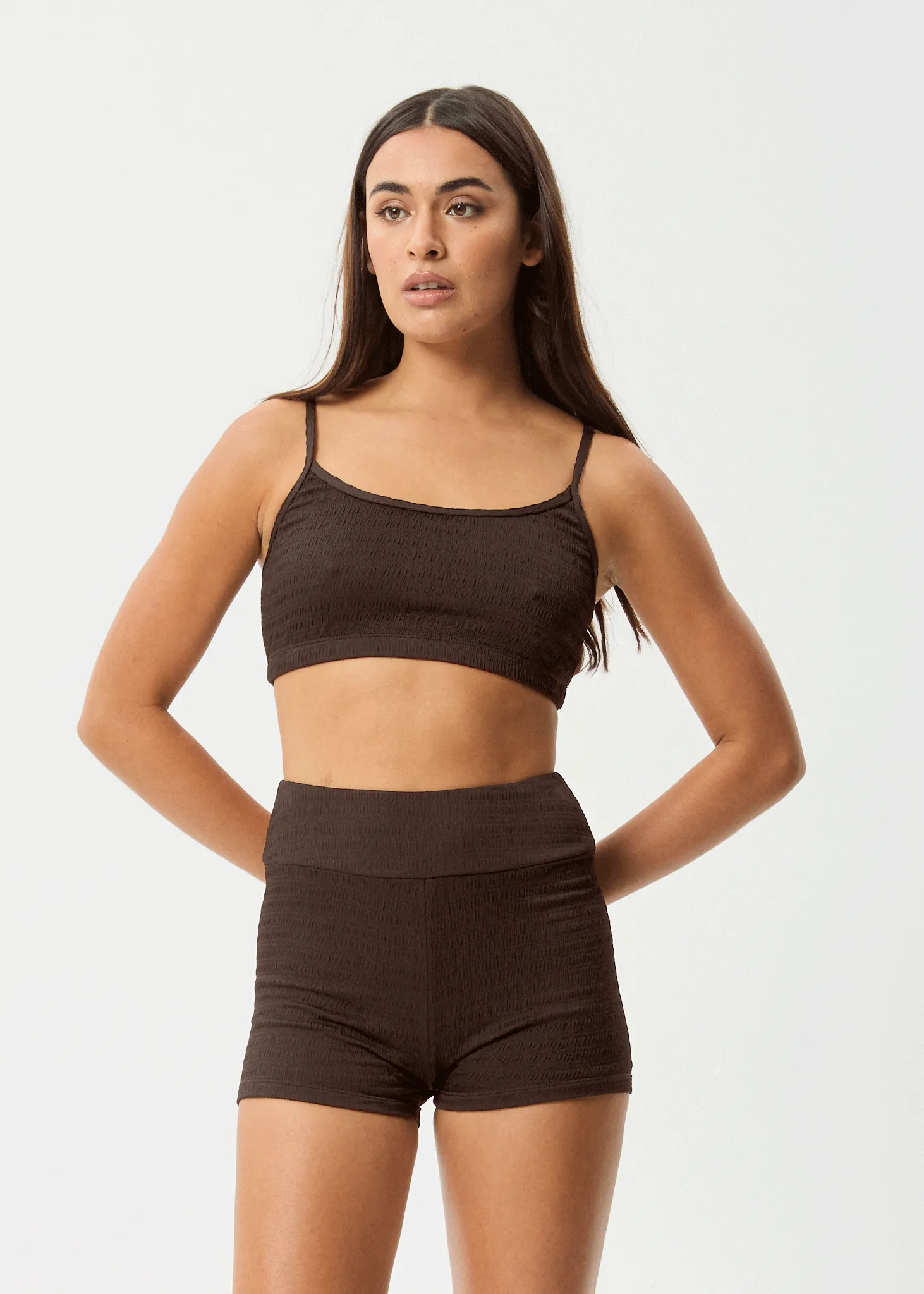 AFENDS Womens Cleo - Swim Short - Coffee sold by Afends product image thumbnail 3