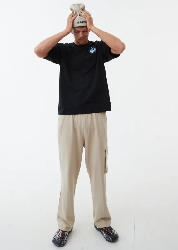 AFENDS Mens Chromed - Sweat Pant - Cement sold by Afends