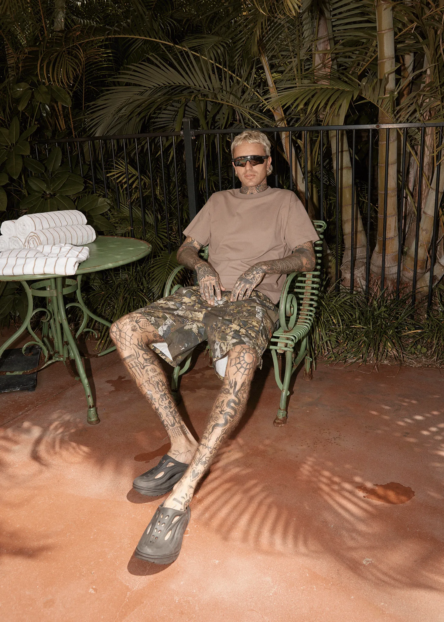 AFENDS Mens Genesis - Heavyweight Boxy Tee - Fossil sold by Afends product image thumbnail 3