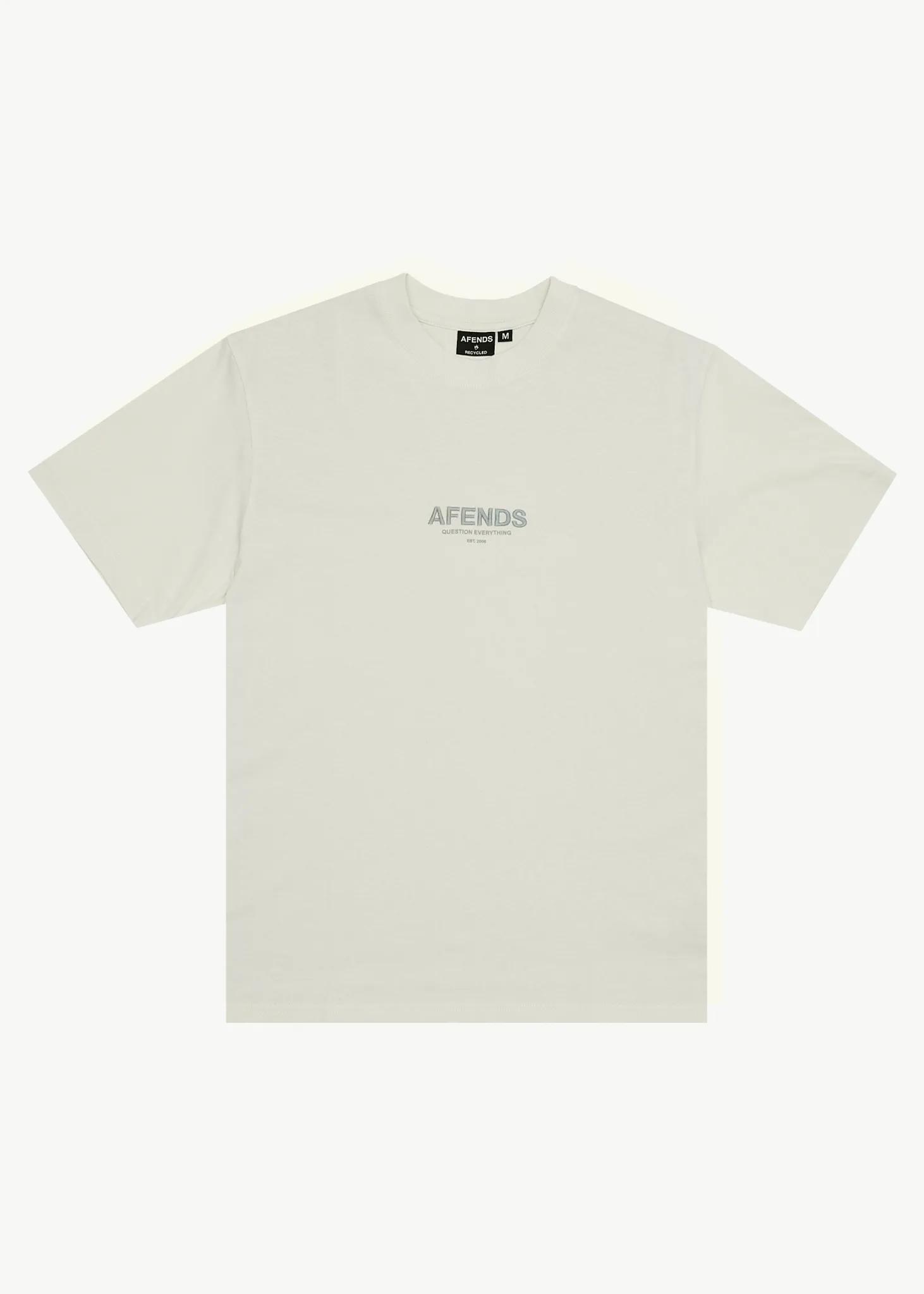 AFENDS Mens Vinyl - Retro Tee - Limestone sold by Afends
