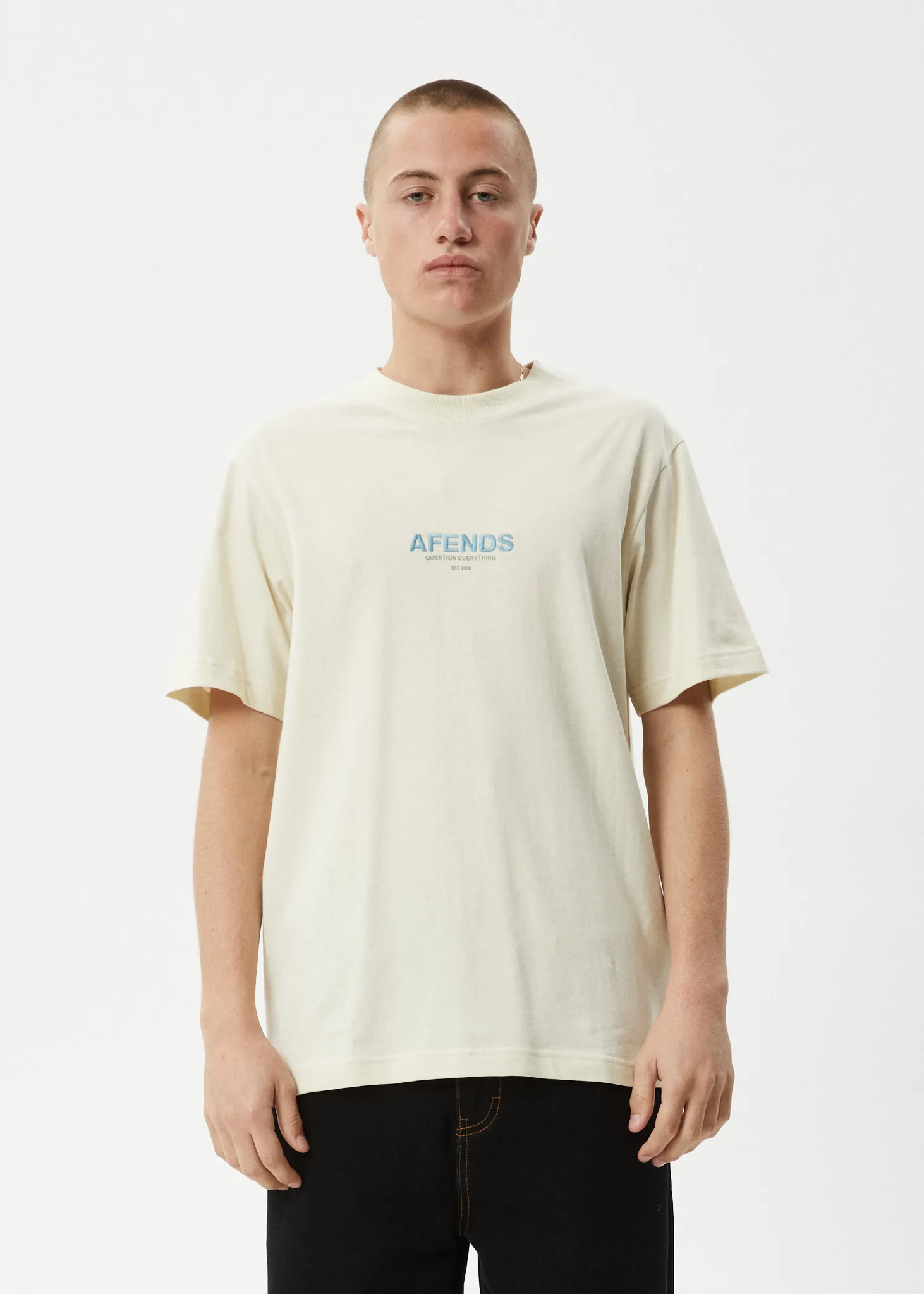AFENDS Mens Vinyl - Retro Tee - Limestone sold by Afends product image thumbnail 2