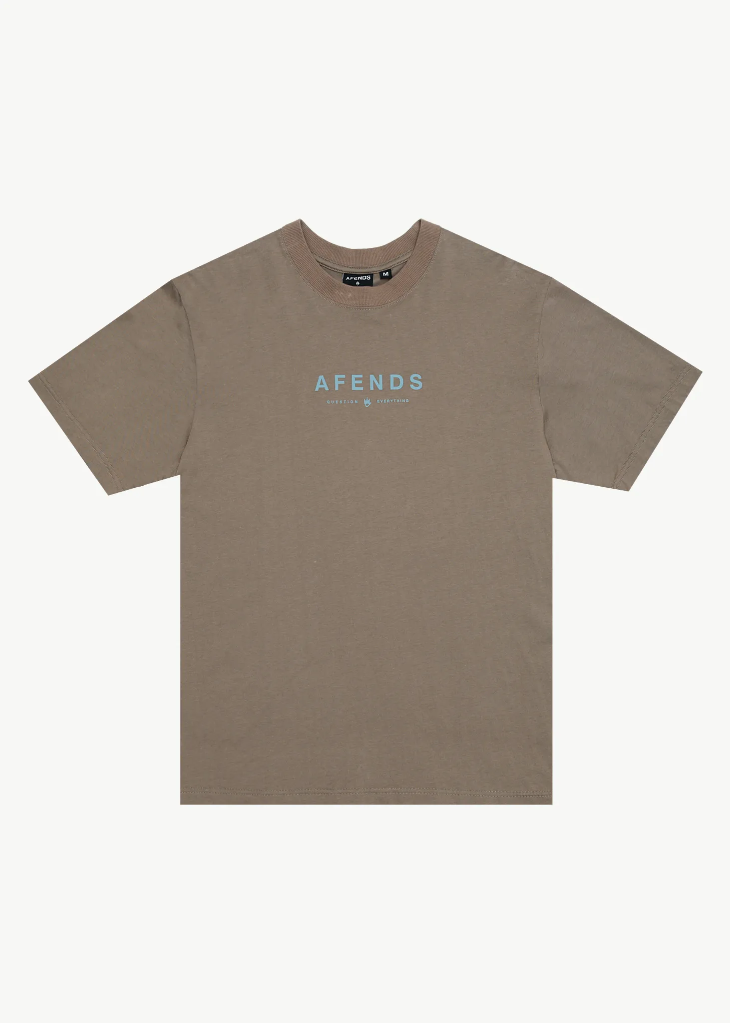AFENDS Mens Thrown Out - Retro Tee - Fossil sold by Afends